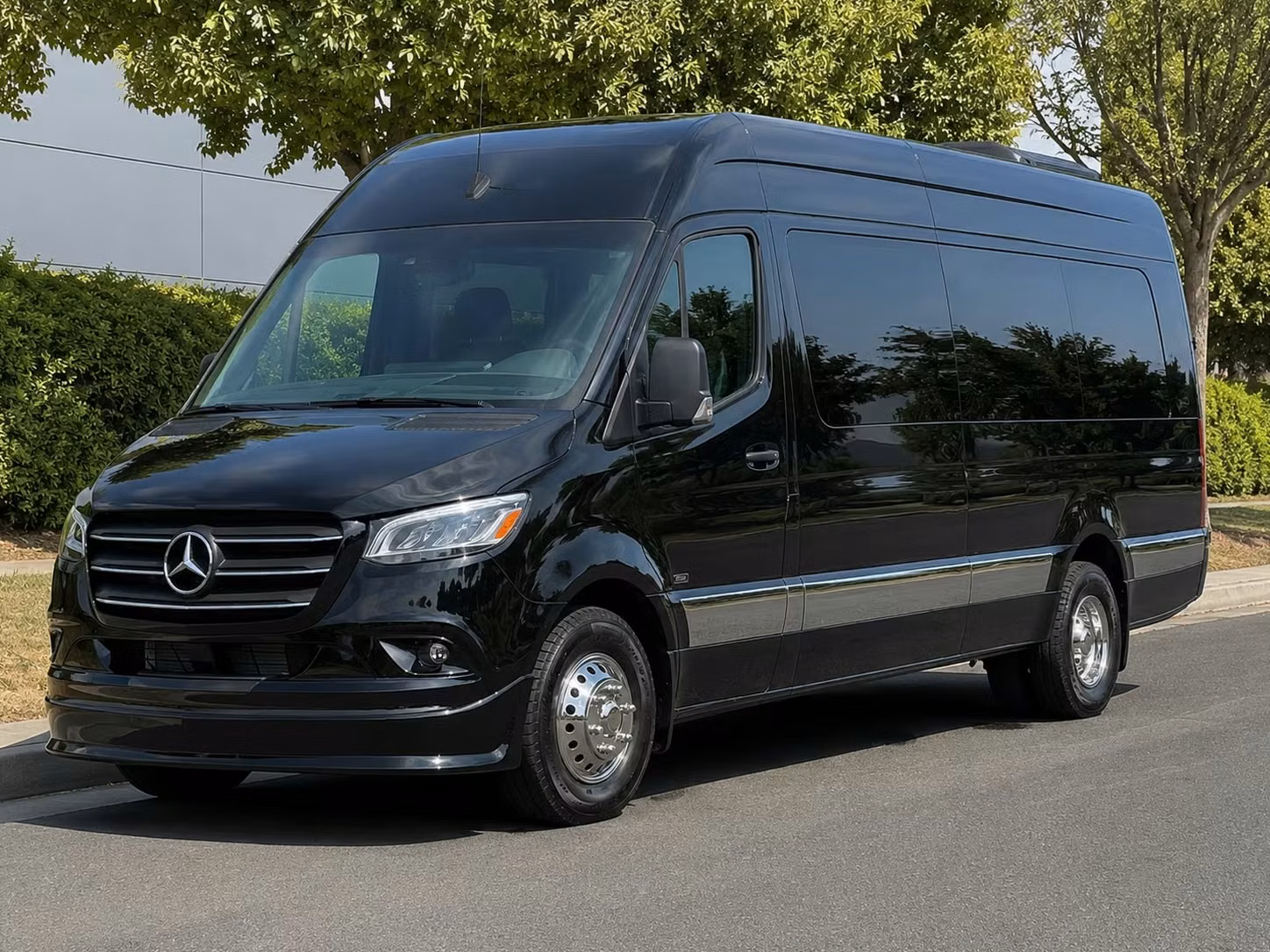 bridal party sprinter vans and party buses for getting ready in style in escondido